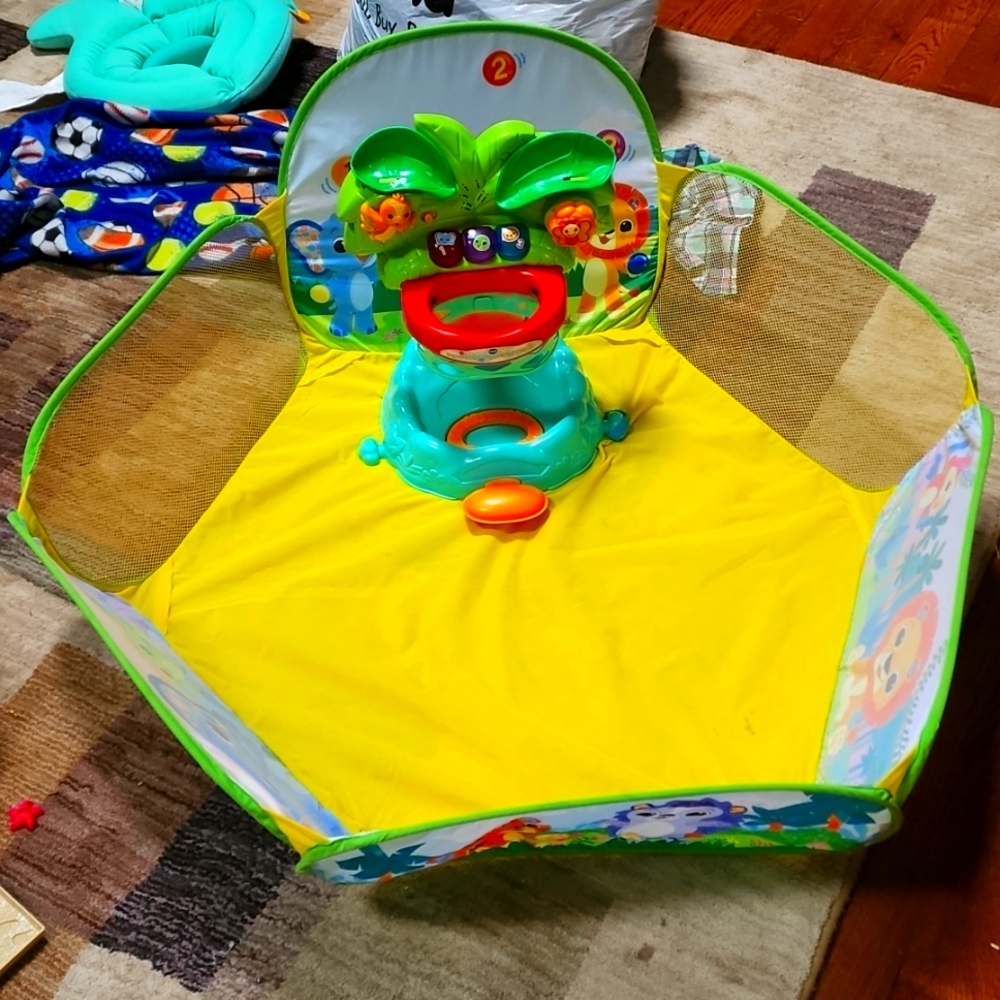 Vtech baby ball pit and mini ball hoop toy